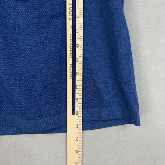 Lululemon Tank Top Womens 10 Blue Ebb & Flow Racerback Seamless Workout Gym Yoga - Picture 14 of 15